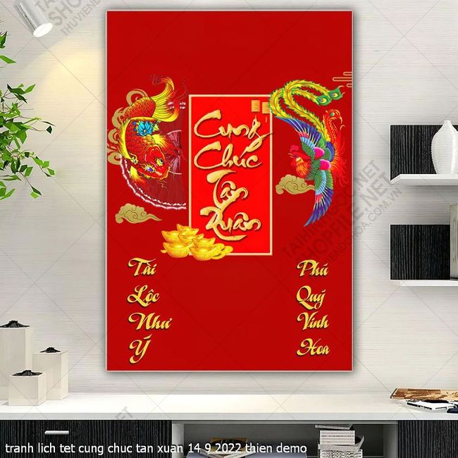tranh lich tet cung chuc tan xuan 14 9 2022 thien